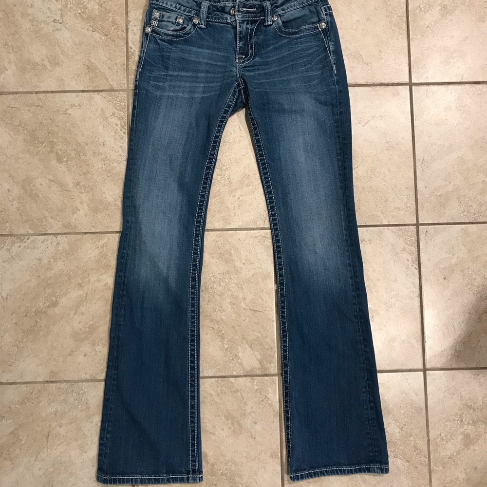 MISS ME RARE AMERICAN FLAG JEANS SIZE 27 - Picture 6 of 11